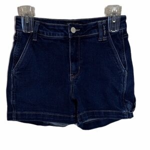 Judy Blue Dark Indigo Carpenter Mid-Rise Jean Shorts Size S